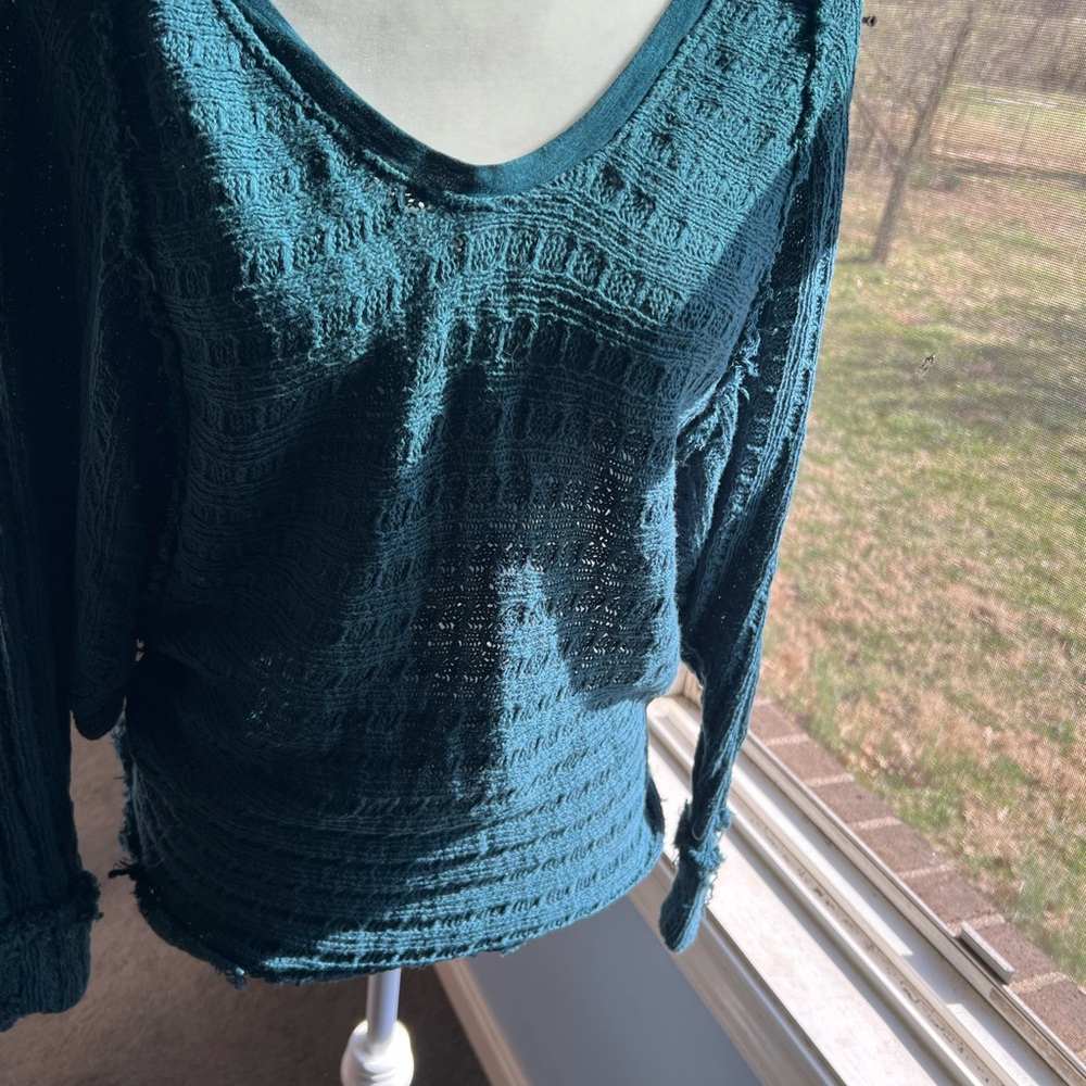 Free People Teal Women's lightweight sweater
